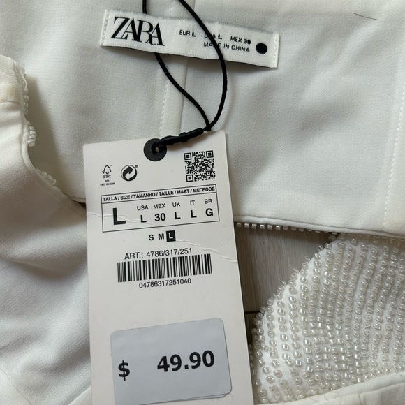 NWT Zara Beaded Bralette - Picture 3 of 3